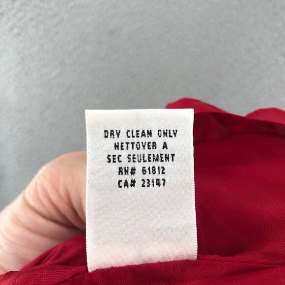 Talbots Dress Womens 6 Petite Red Wool Sheath Crepe Mini Short Sleeve Vintage - Picture 8 of 13